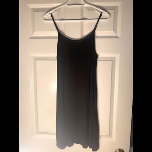 Black spaghetti strap dress